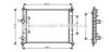 AVA QUALITY COOLING FT2249 Radiator, engine cooling